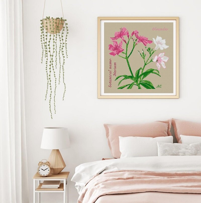 OLEANDER - cross stitch pattern