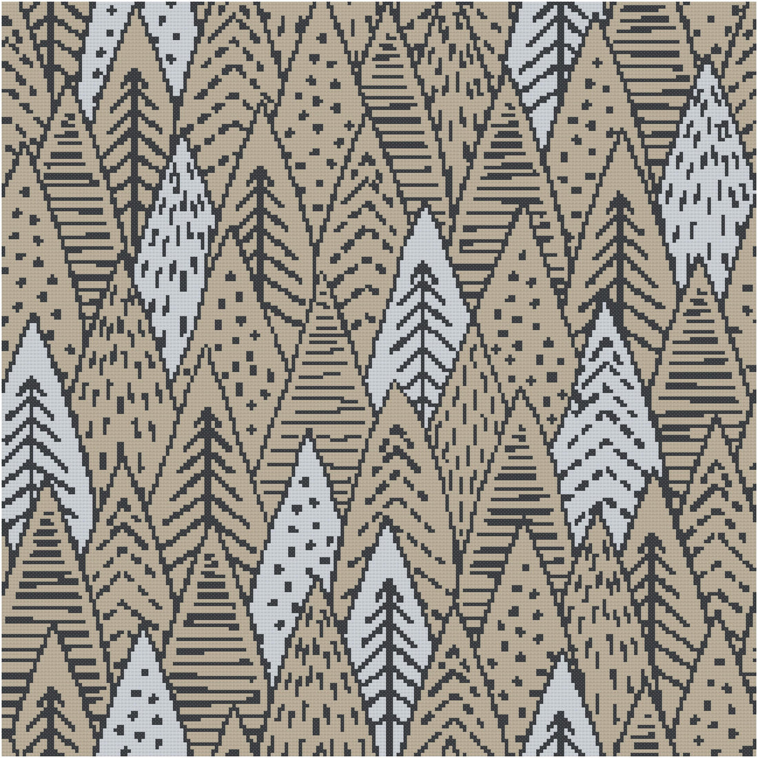 SCANDI PINE  - Needlepoint pattern - Anette Eriksson Design