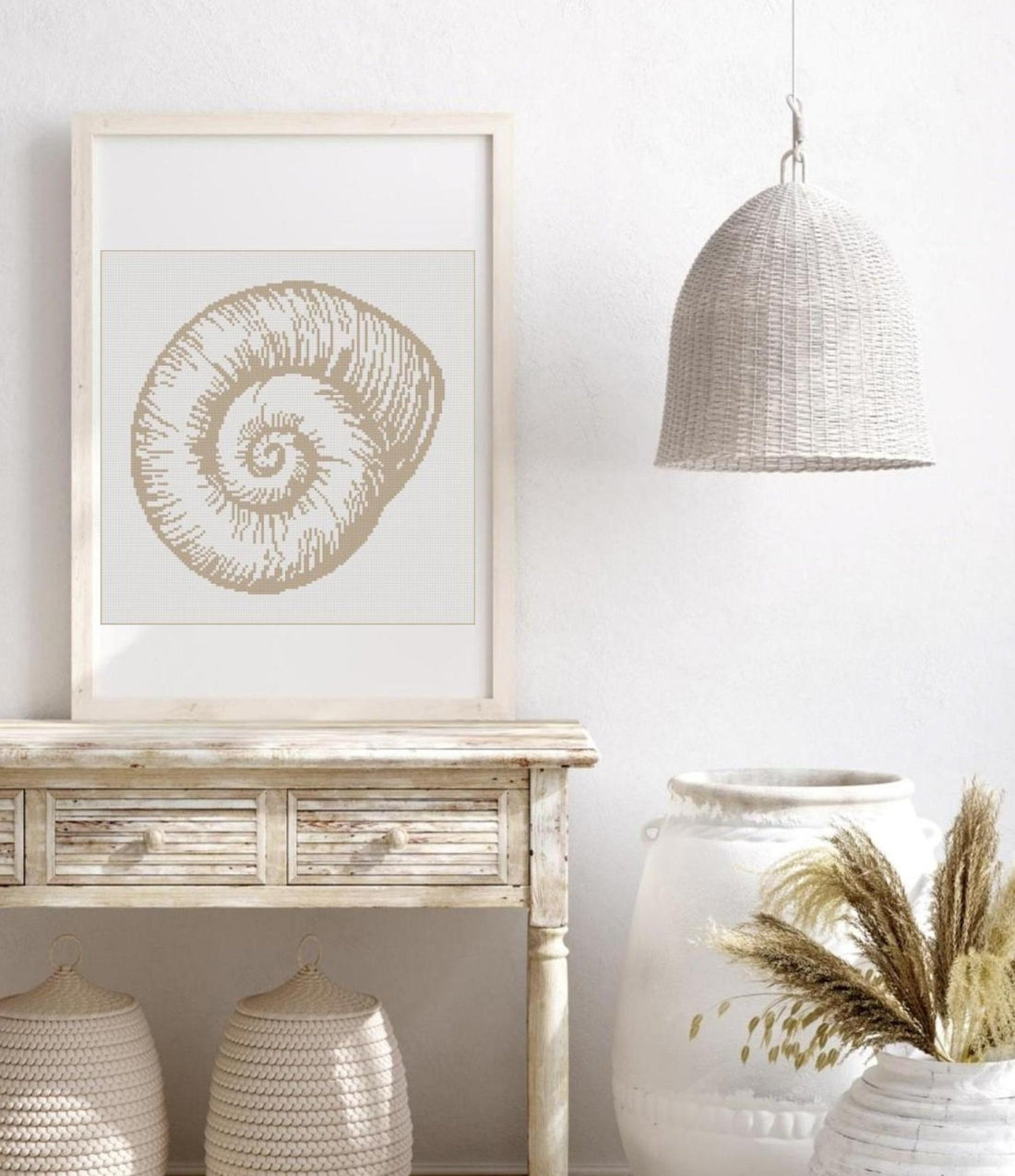 SHELL 1 - cross stitch pattern - Anette Eriksson Design