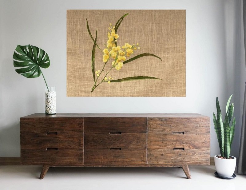 WATTLE large - cross stitch pattern - Anette Eriksson Design