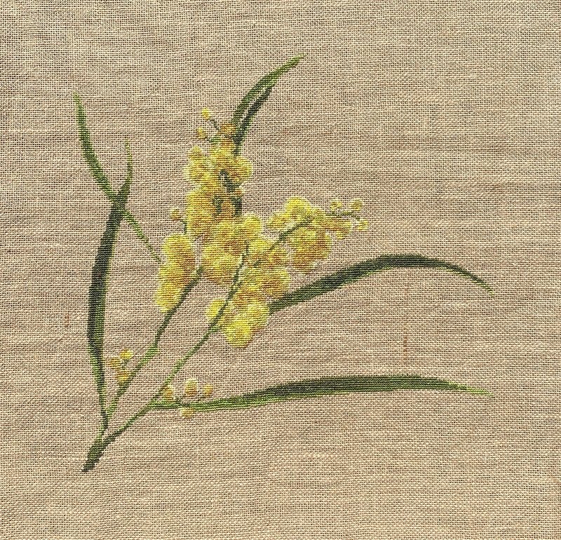 WATTLE SMALL - cross stitch pattern - Anette Eriksson Design