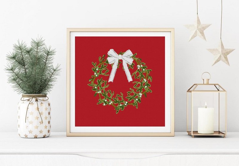 WREATH - cross stitch pattern - Anette Eriksson Design