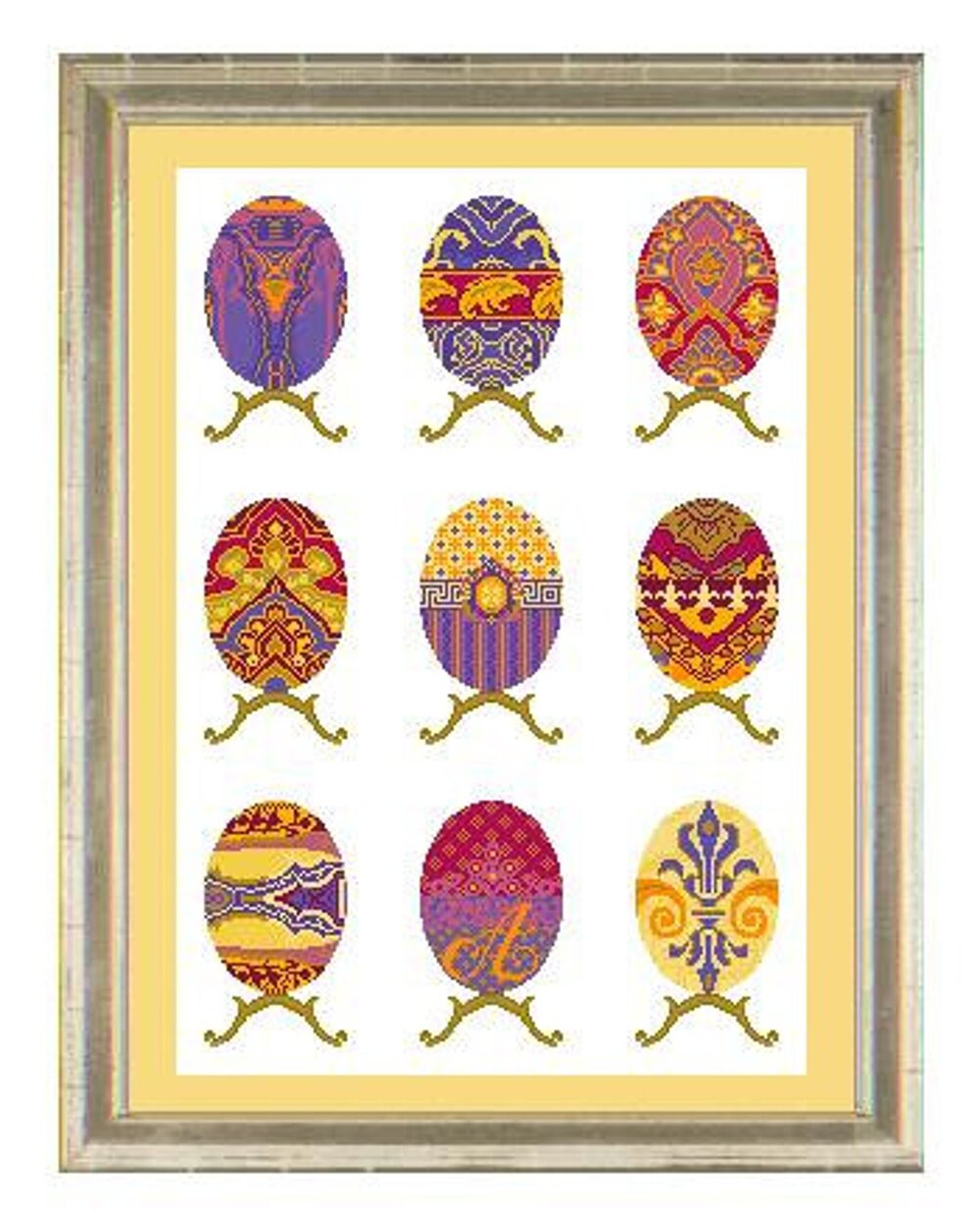 Egg Sampler - cross stitch pattern